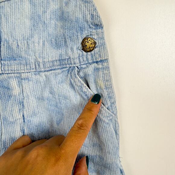 Vintage OshKosh B’Gosh USA Vestbak Shortalls Overalls Tie Dye Blue - 3T 3 - Picture 3 of 7